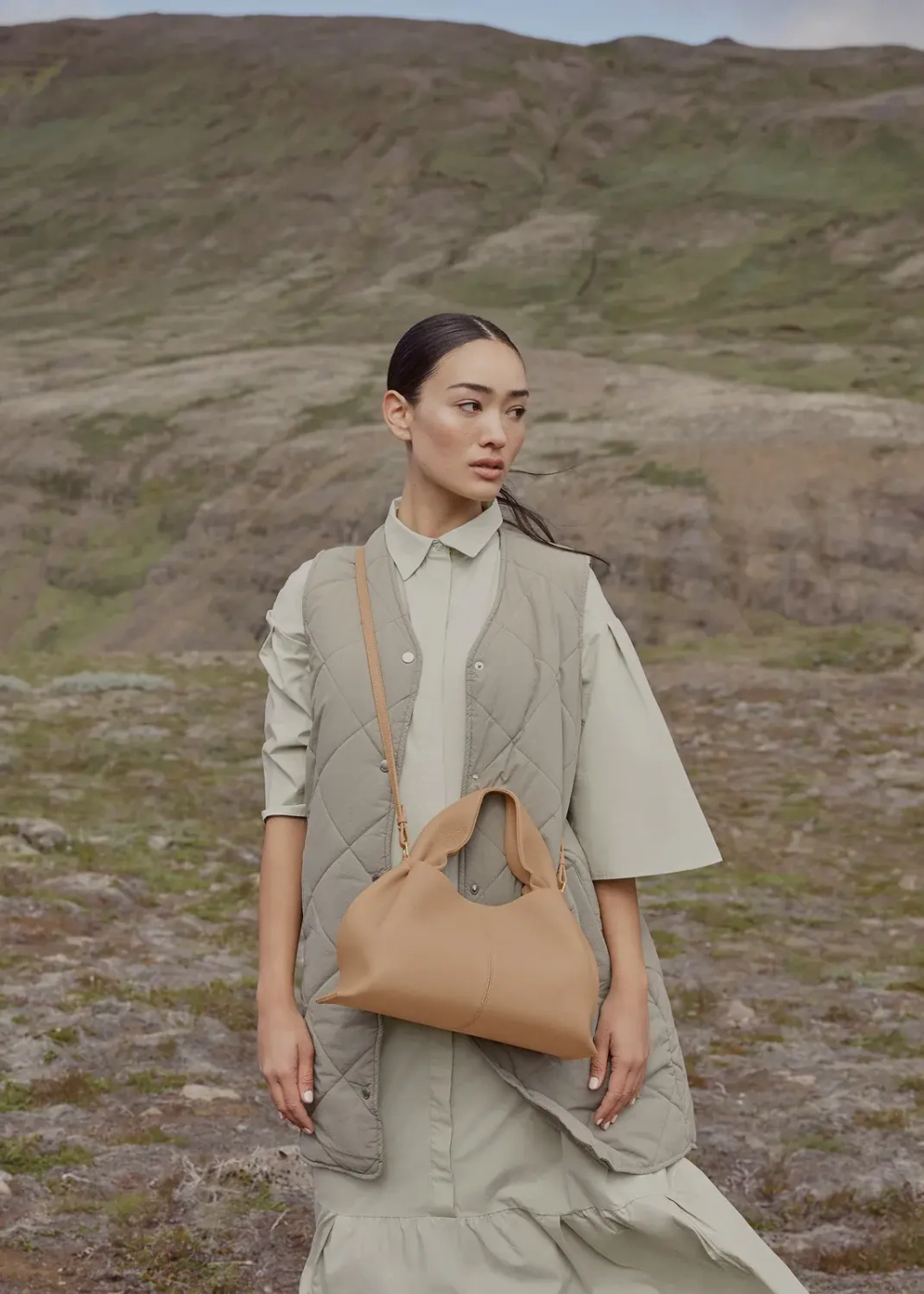 POLENE СУМКА NUMERO NEUF, БЕЖЕВЫЙ