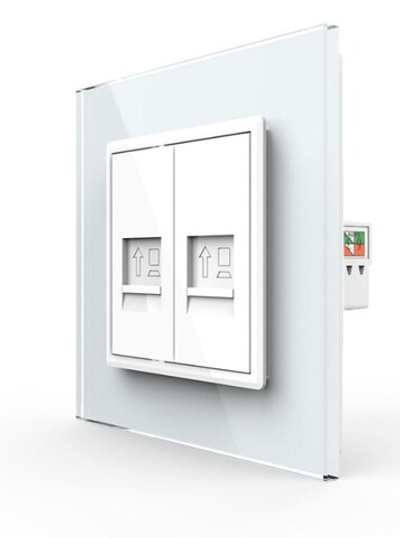 Розетка компьютерная двойная RJ-45