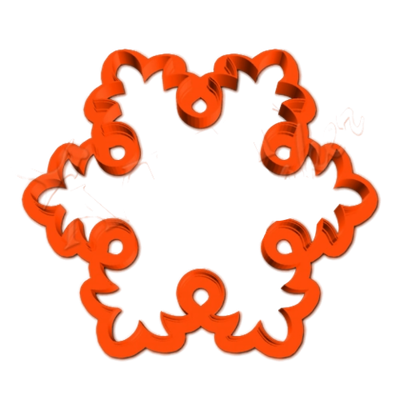 Форма "Снежинка" (9 cm (3,5 in) )
