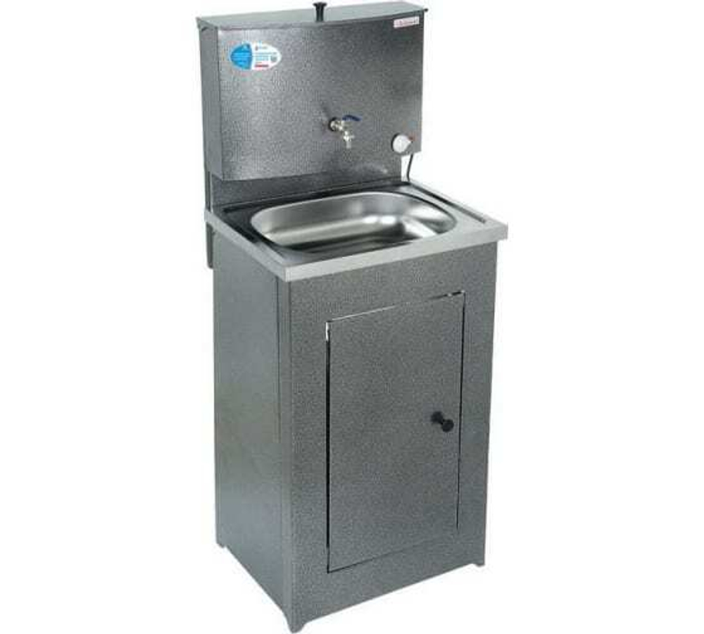 Умывальник Дачный  "Акватекс"  (с подогревом, пластик, серебро)