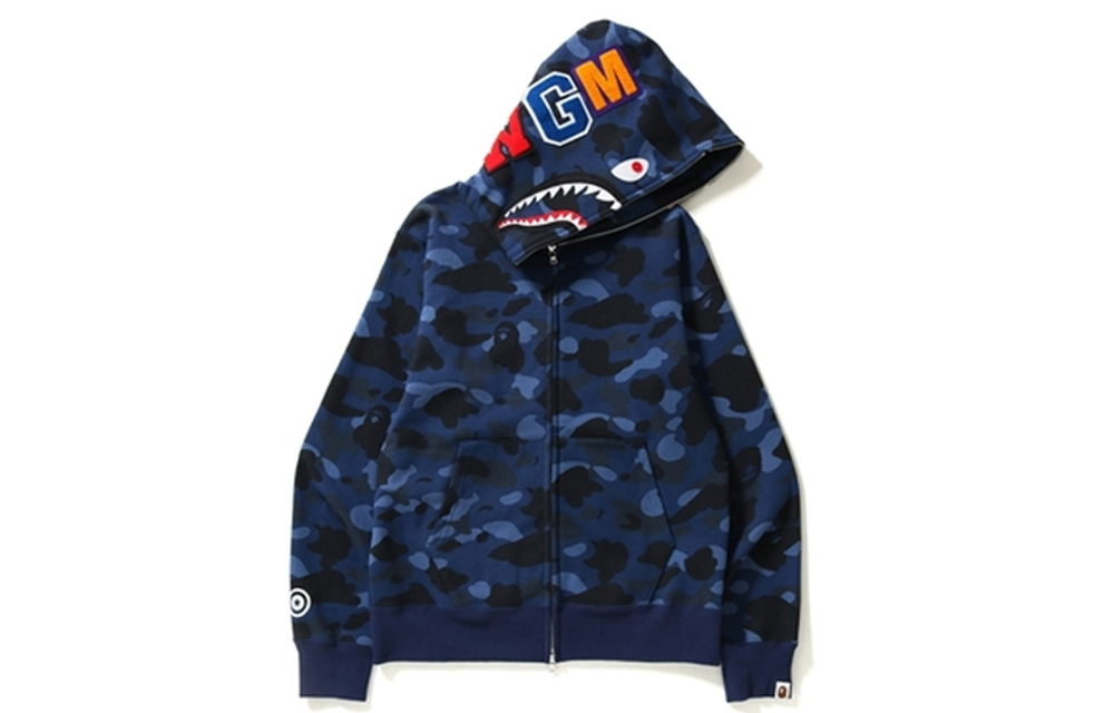 Худи A BATHING APE BAPE Color Camo Shark Full Zip Hoodie WGM, 1E30-115-006