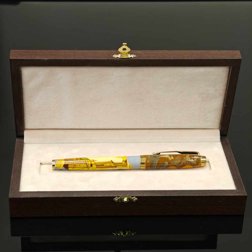 Коллекционная ручка Parker с ручной росписью Палех "по мотивам Дали"