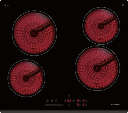 Варочная поверхность Hyundai HHE 6451 BG черный