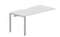 стол Strike 1580х780х750мм (с эргономичным вырезом) - приставной элемент
