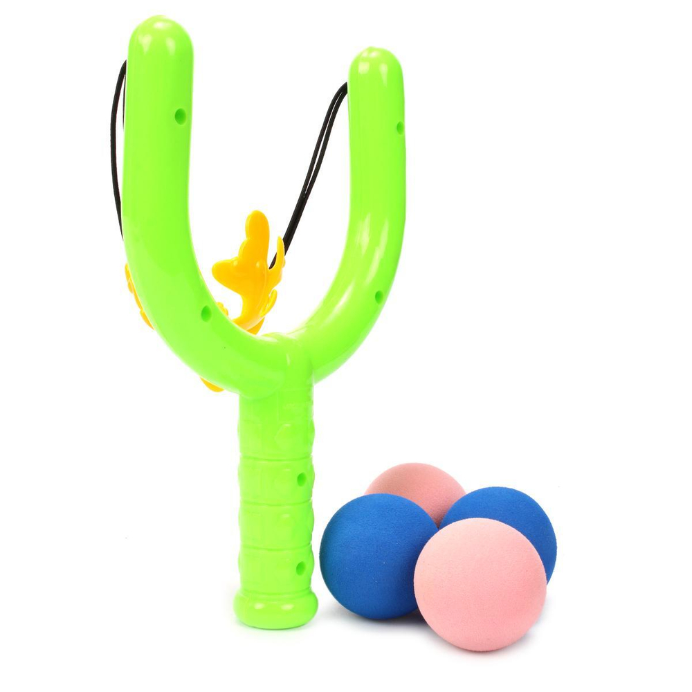 Рогатка с 4мячами , сетка 86-10