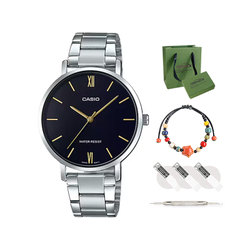 CASIO Women"s Standard Series Silver Watch LTP-VT01D-1B