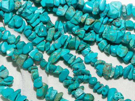 Нить бусины из говлита 8-10мм (галька)