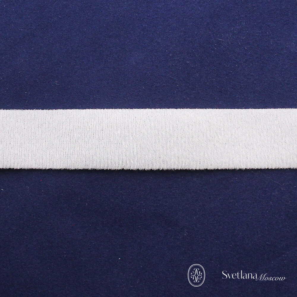 Шторная лента Bandex (пришивная) VELOUR-TAPE SP25 (петля), цвет белый (ширина 20 mm)