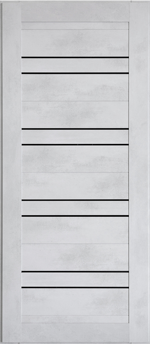 Панель ЦСБ-49 [стекло чёрн] цв. Бетон сер 16 мм