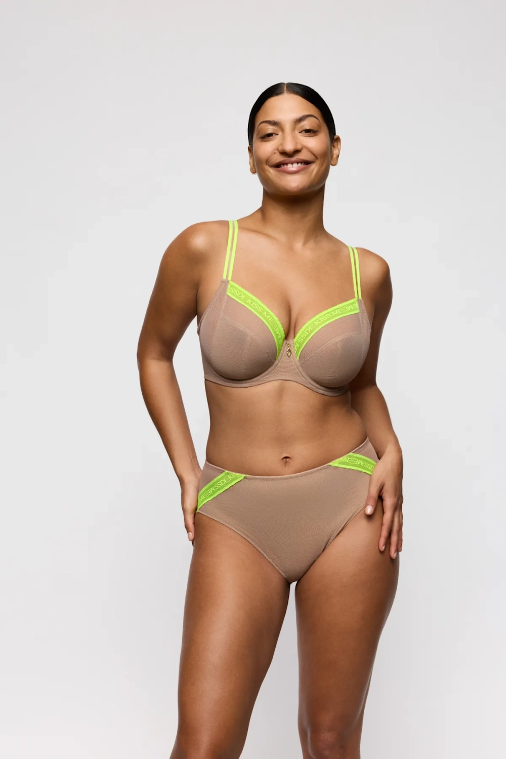 PRIMADONNA Twist Cools Трусы с высокой талией, светло-коричневый