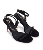 Босоножки на шпильках IVES SANDALO VELLUTO+CAVIGLIER Pinko - черный(102031 A18X)