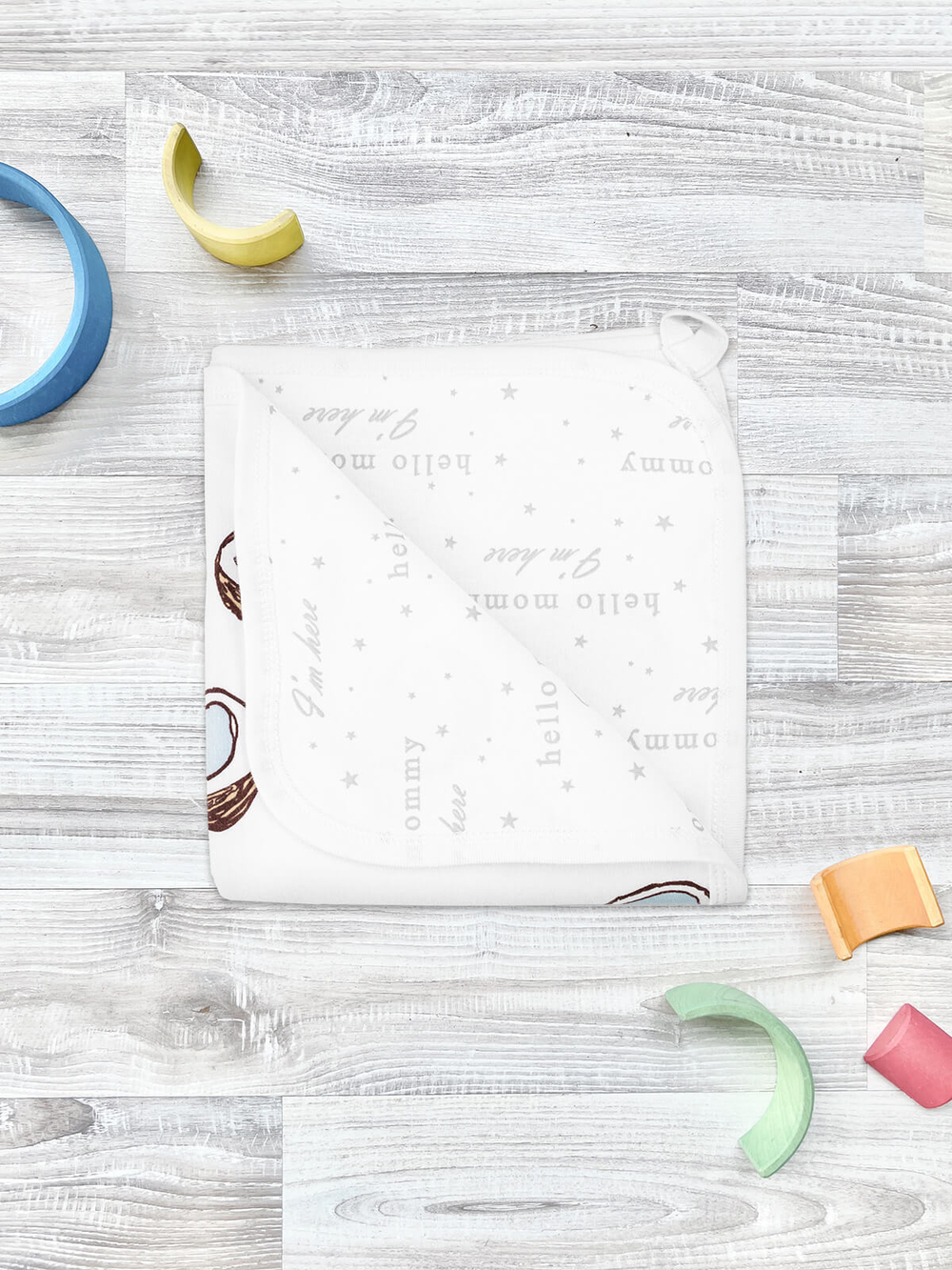 Двусторонний плед Mjölk Кокосы, уценка