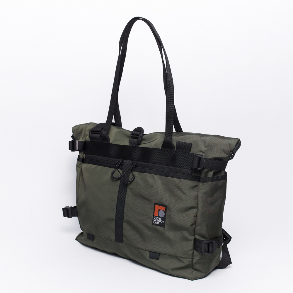 Сумка Tote Part of Cube L темный хаки