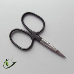 Ножницы прямые Scissors Big loop BLACK 3.5"