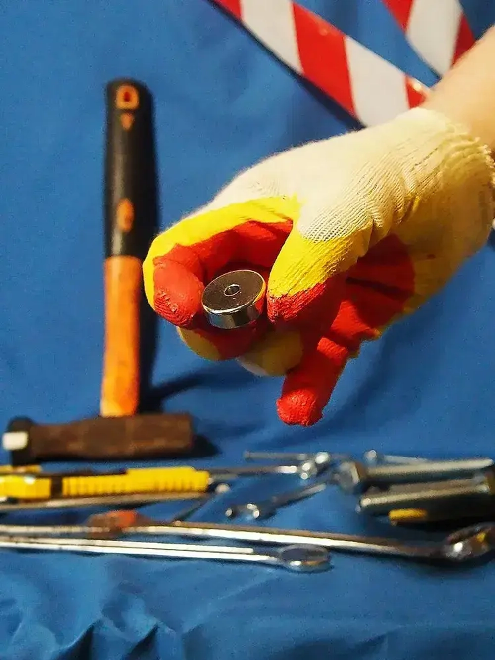 Неодимовый магнит с отверстием зенковкой А25 мм 4 шт.