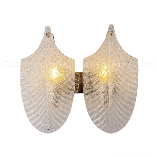 Бра Cloyd BONGA-A W2 / выс. 29 см - золото - прозрачн. стекло (арт.20438)