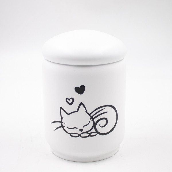 Урна для праха животных Традиция-мини белая"Котенок"