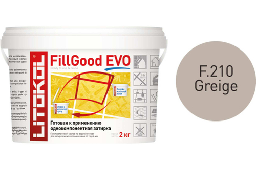 Затирка полиуретановая Litokol FillGood EVO F.210 серо-бежевый 2 кг