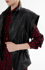 Куртка кожаная, чёрный