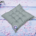 Сидушка на стул 40*40см «ИДЕА» цвет светло-серый