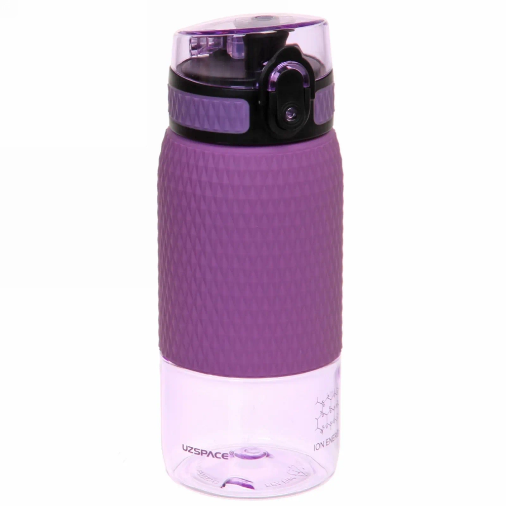 Бутылка спортивная UZSPACE Diamond 5055 с емкостью для фруктов (350 мл)