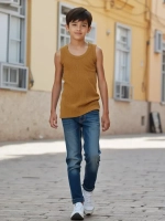 Оранжевая майка детская для мальчика в сад