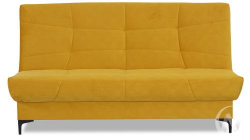 Диван прямой Ривьера (БД) 2022 Карат 101 (горчично-желтый однотон)