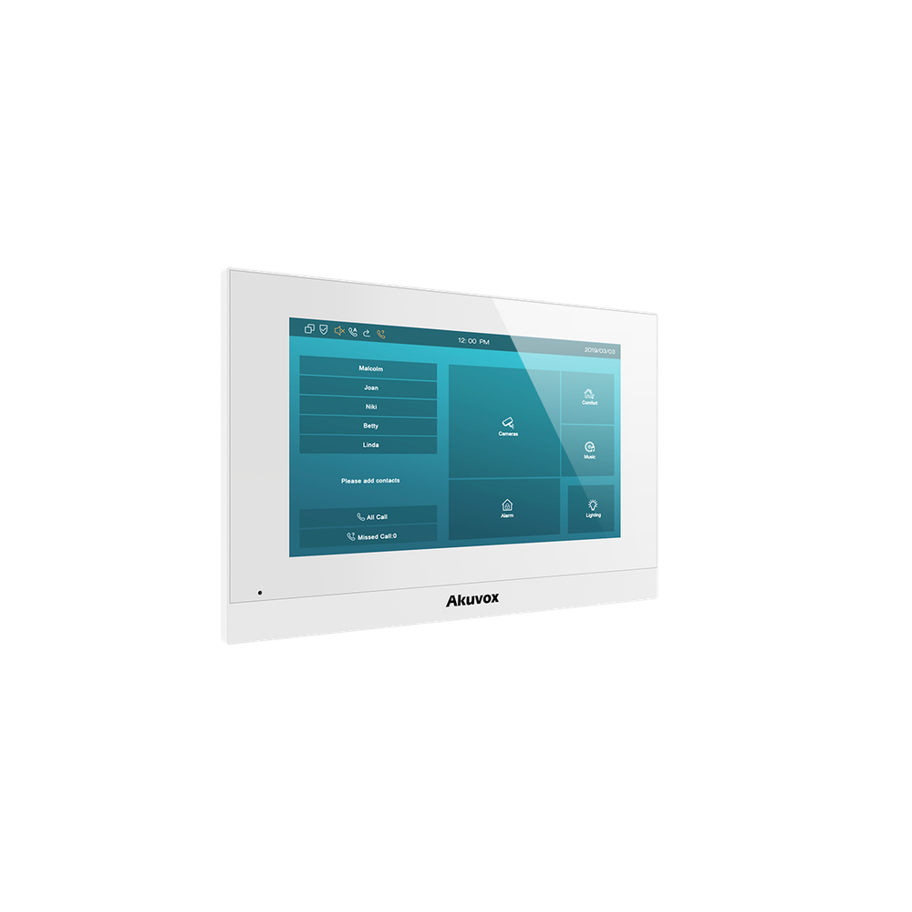 Akuvox C313W V2 БЕЛЫЙ Linux SIP indoor wall monitor