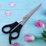 Ножницы для стрижки волос прямые, с упором,16см