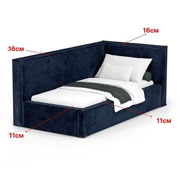 Кровать Bever ПРАВАЯ 120 с подъемным механизмом Nebby 666