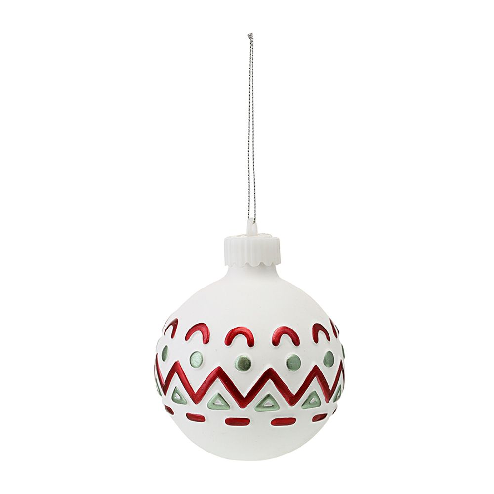 Набор ёлочных украшений с подсветкой Festive embroidey из коллекции New Year Essential, 4 шт.