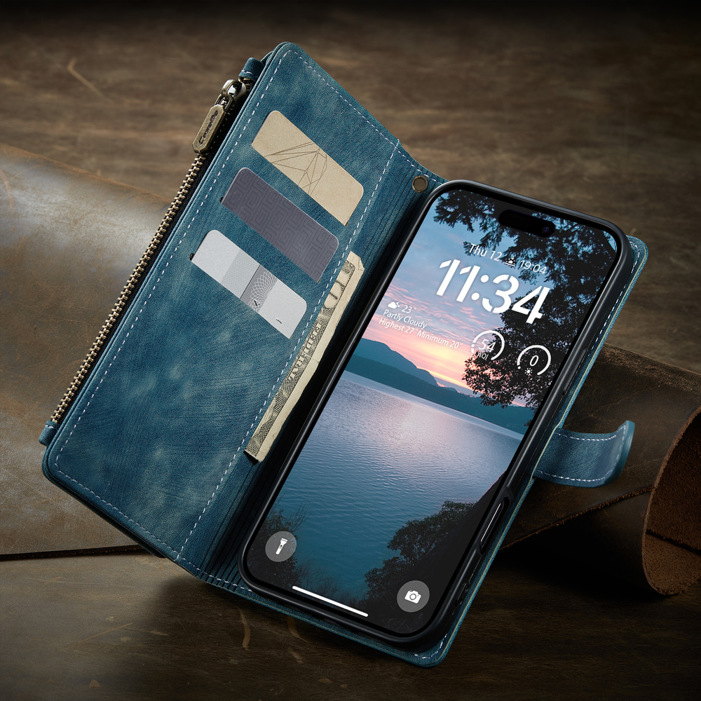 Многофункциональный чехол-кошелек CaseMe 3 in 1 Matte Wallet для iPhone 17 Pro Max