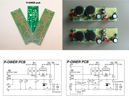 "P-OWER" источник питания печатная плата