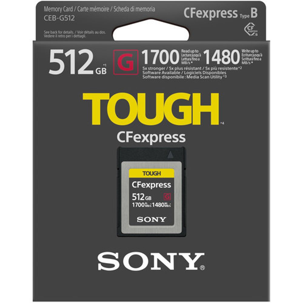 Sony 512ГБ CFexpress Type B TOUGH карта памяти - купить по выгодной цене |  cfexpress.ru