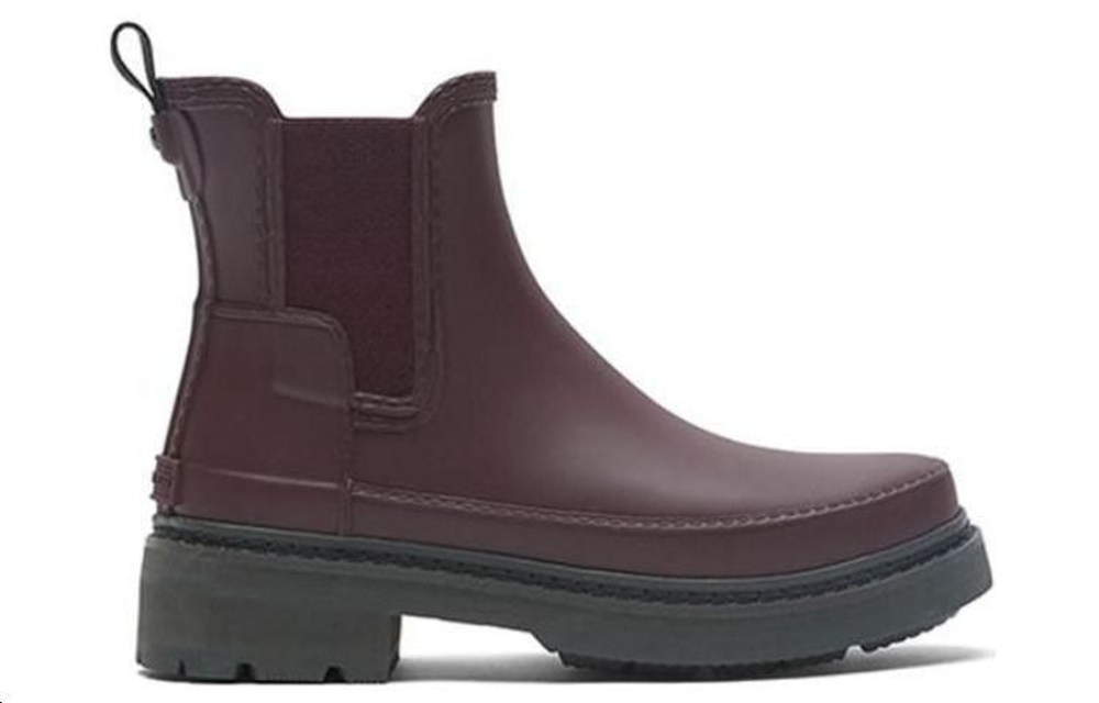 HUNTER Refined Waterproof Slip Resistant Rain Boots Women"s