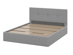 Кровать двойная №4 мягкая 1,6 / Серый