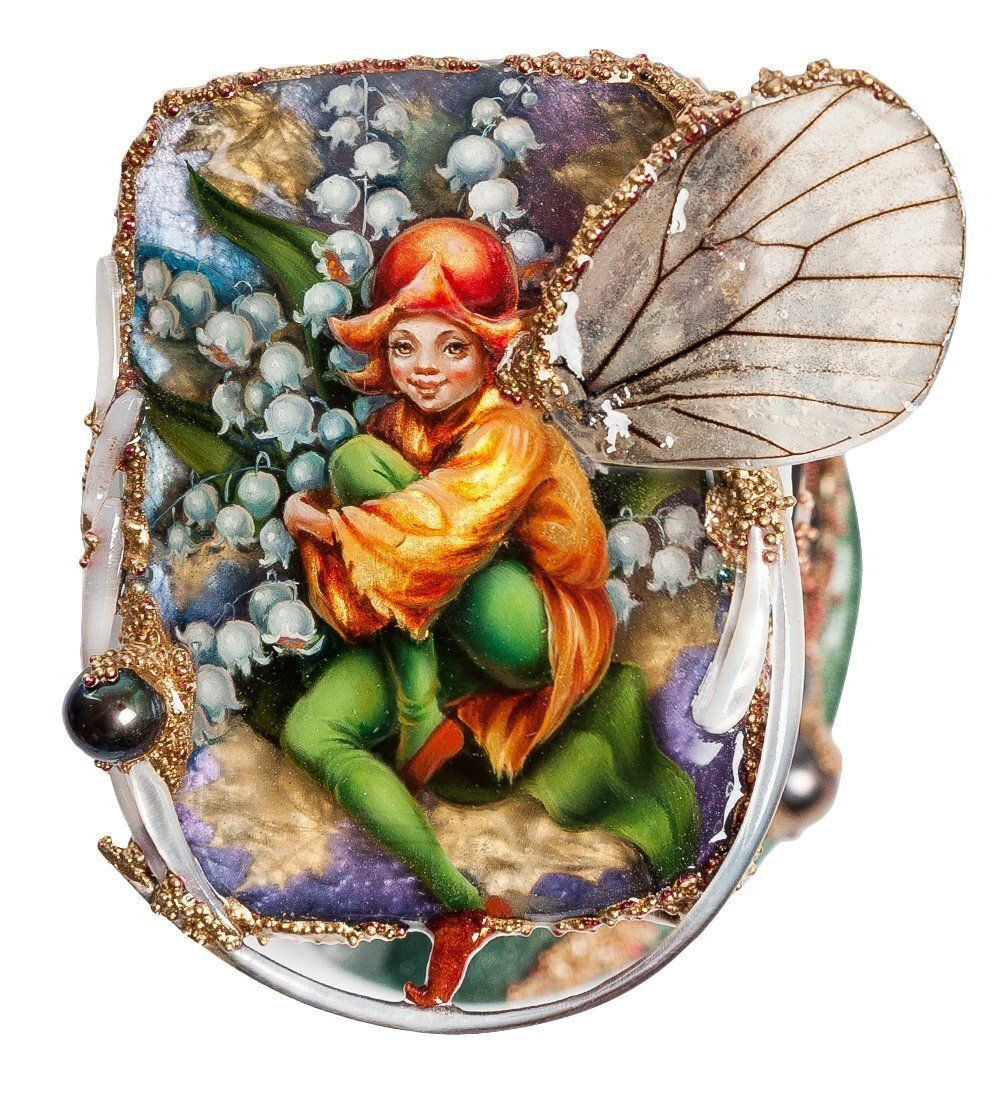 Народные промыслы ШК-50/17 Шкатулка «Мотылек» исп. Шеншины