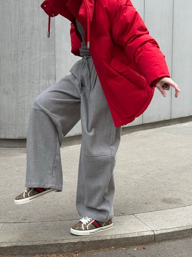 Утепленные серые брюки FN