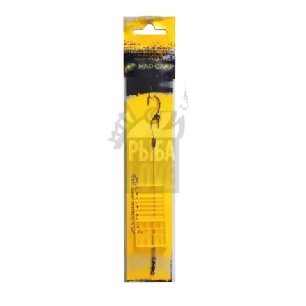 Поводок карповый с буром и стопором Mad Carp Fish Hair Rigs
