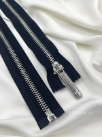 Молния черная серебристая