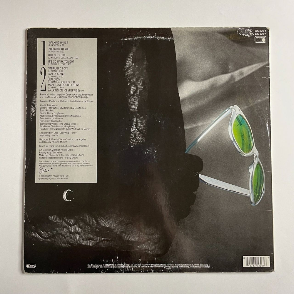 Винтажная виниловая пластинка LP Lisa Nemzo Out Of Desire (Germany 1986)