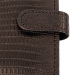 Визитница/кредитница однорядная GALANT "Contract", на 24 карты, под кожу крокодила, застежка, коричневая, 235397