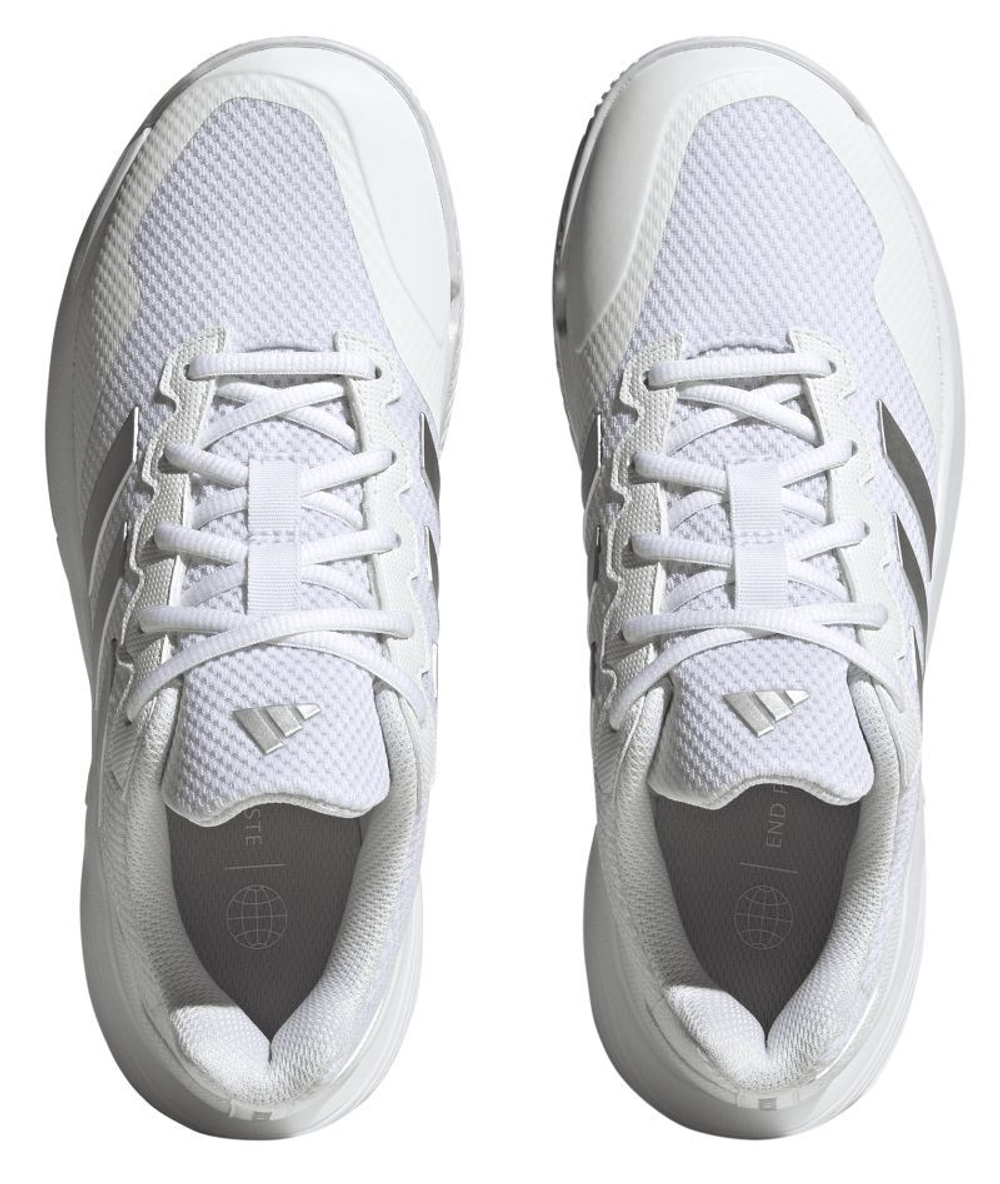Женские теннисные кроссовки Adidas GameCourt 2 W - cloud white/silver metallic/cloud white