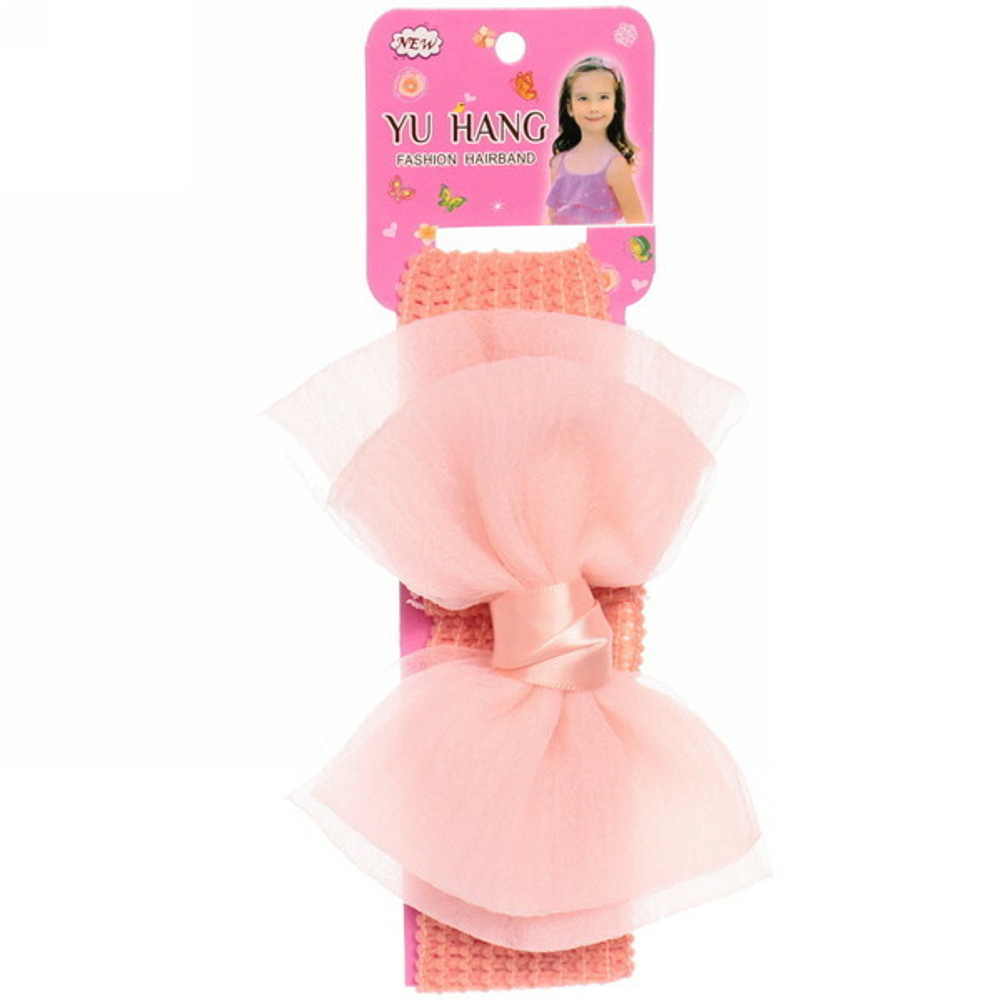 Повязка на голову детская на блистере «Little Krasa - Элис», 6 цветов, 3,5*17 см