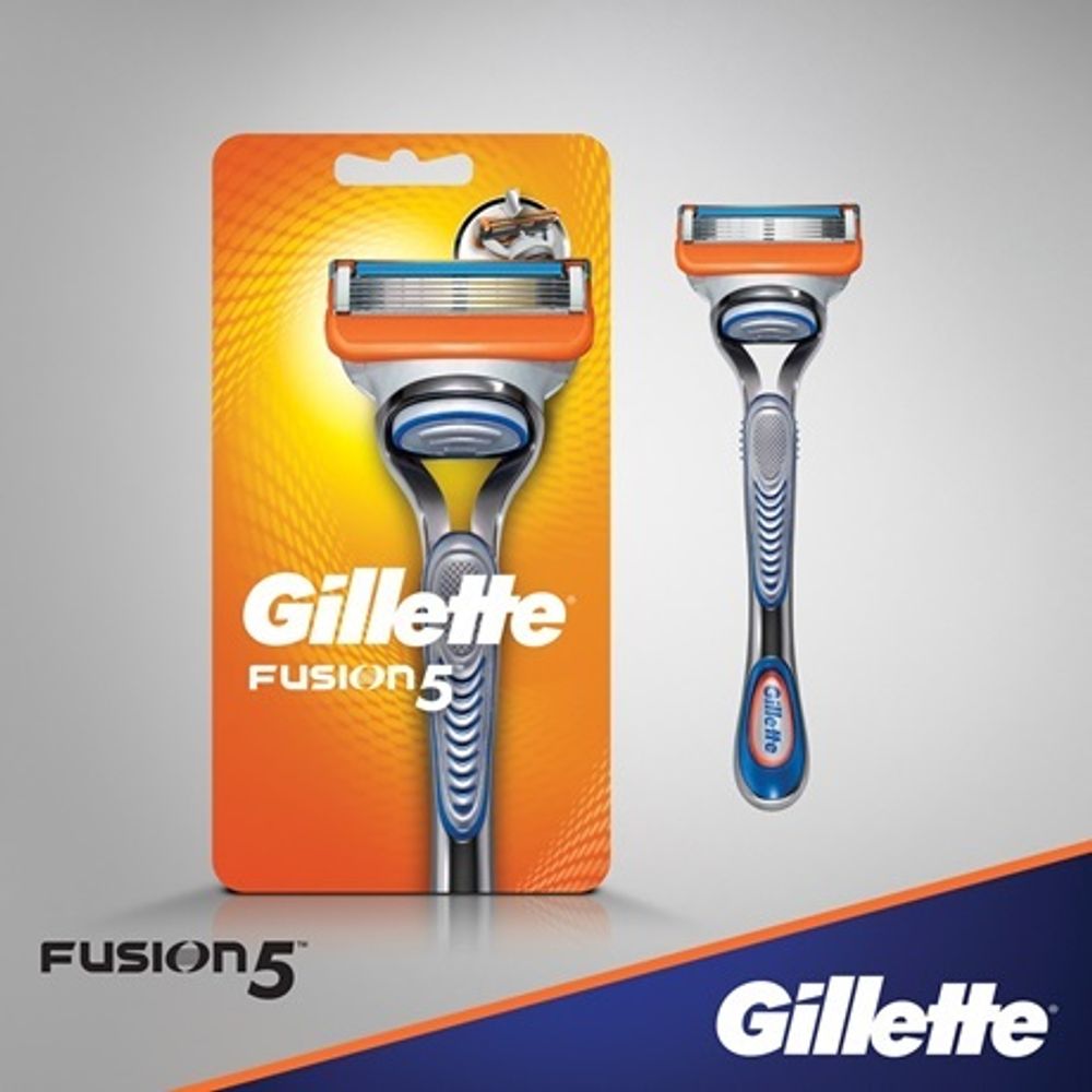 Gillette Станок бритвенный Fusion, станок + 2 кассеты