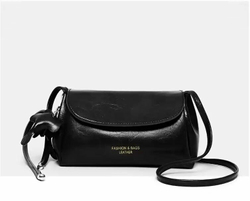 Сумка женская FASHION & BAGS, экокожа, черная, на плечо и через плечо, компактная