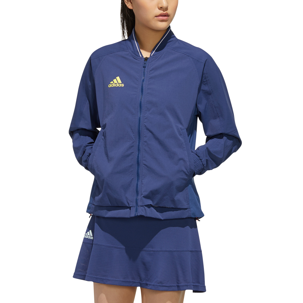 Женская теннисная куртка Adidas Women Streatch Woven Jacket - Blue