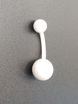 Акриловые серьги для пирсинга пупка. Яркие цвета. 1 штука