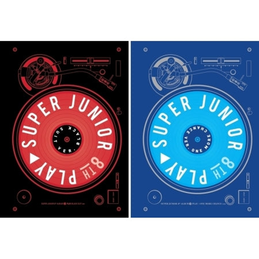 Альбом Super Junior - Play 8th Album 2 Version SET