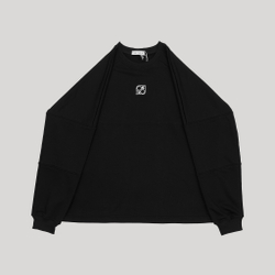 Raglan Sweatshirt LOGO Black